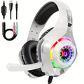 Gaming Headset with Mic & LED Lights